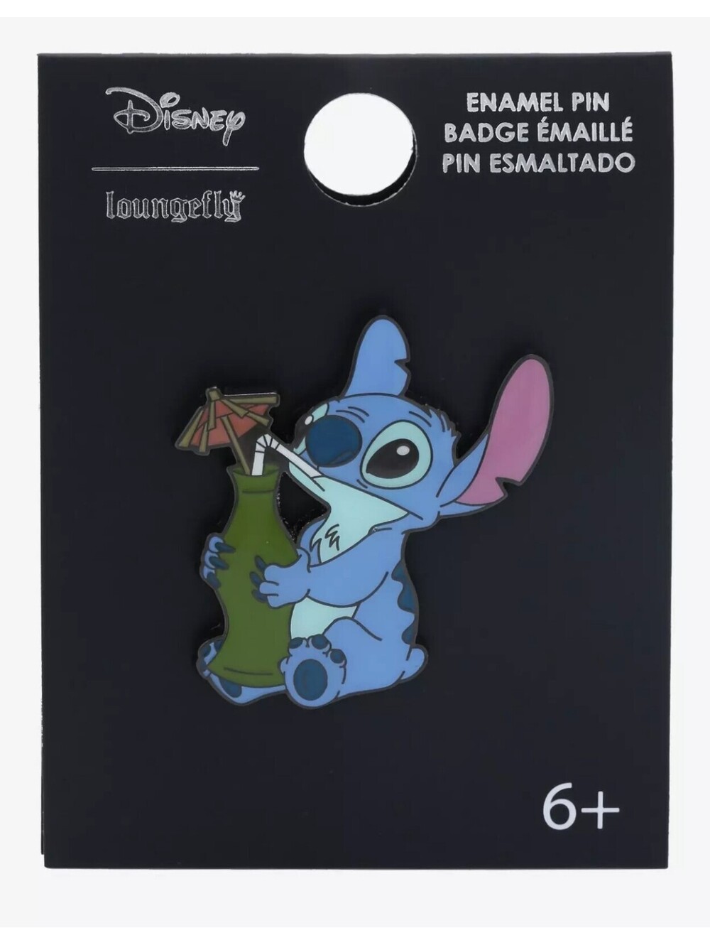 Disney Loungefly Stitch Drink With Umbrella Enamel Pin Lilo and Stitch